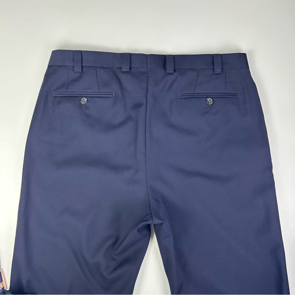 Lauren Ralph Lauren Men's Blue Wool Blend Zip Fly Dress Pants Size 35W 32L - Picture 9 of 11